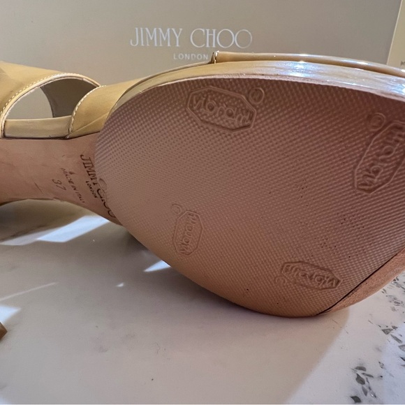Jimmy Choo, size 37. Nude - Picture 6 of 10